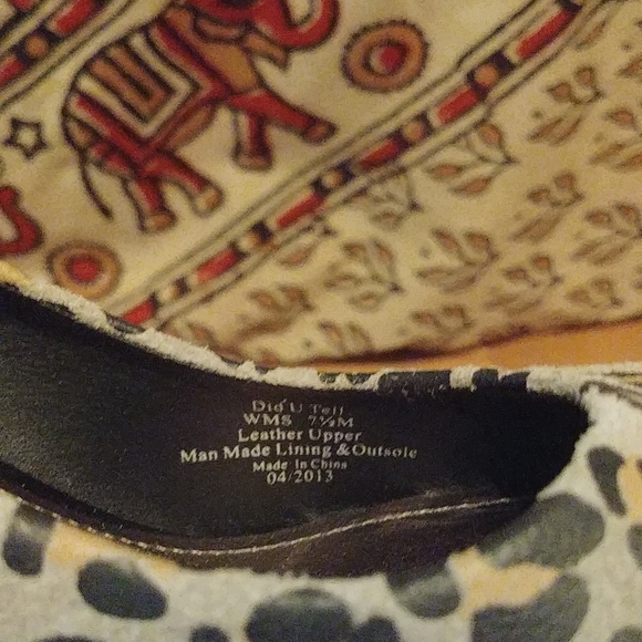 Grey Leopard Print Wedges - Picture 5 of 8